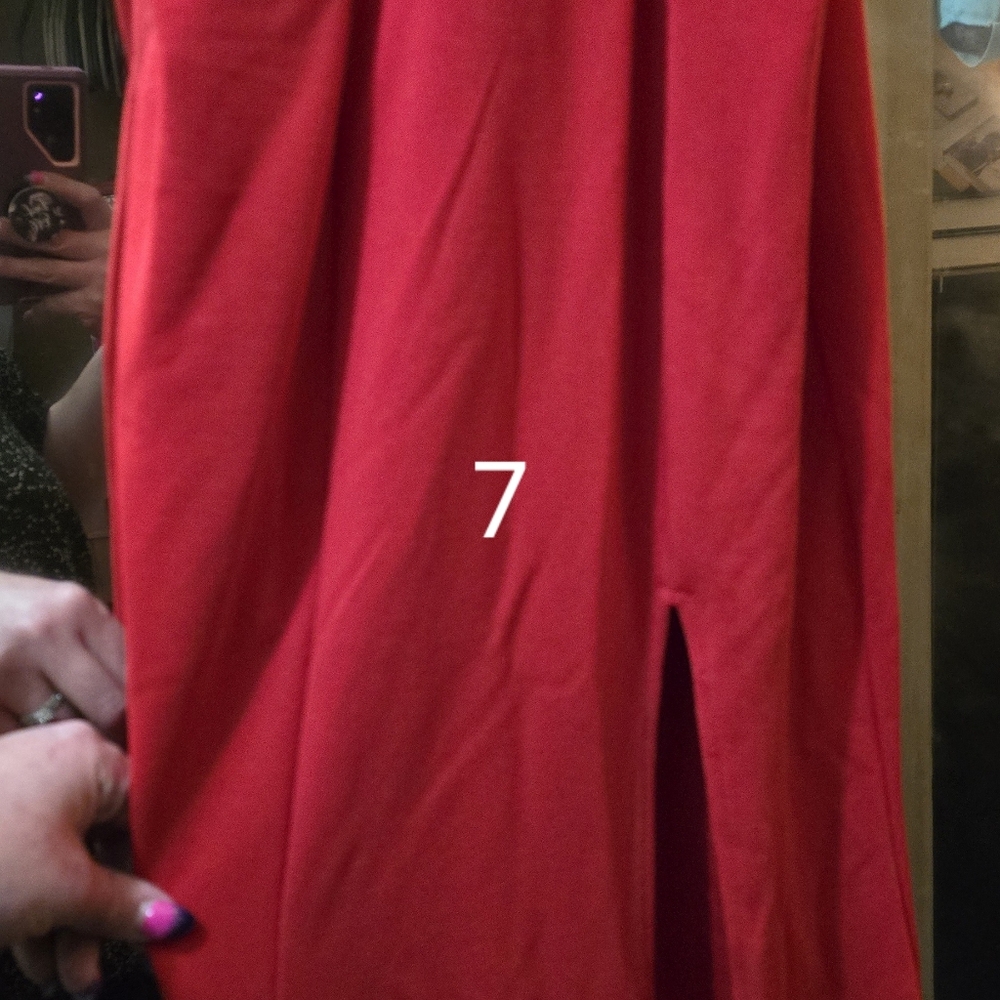 Red gown size 7